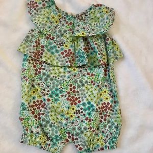 3mos Girls floral romper